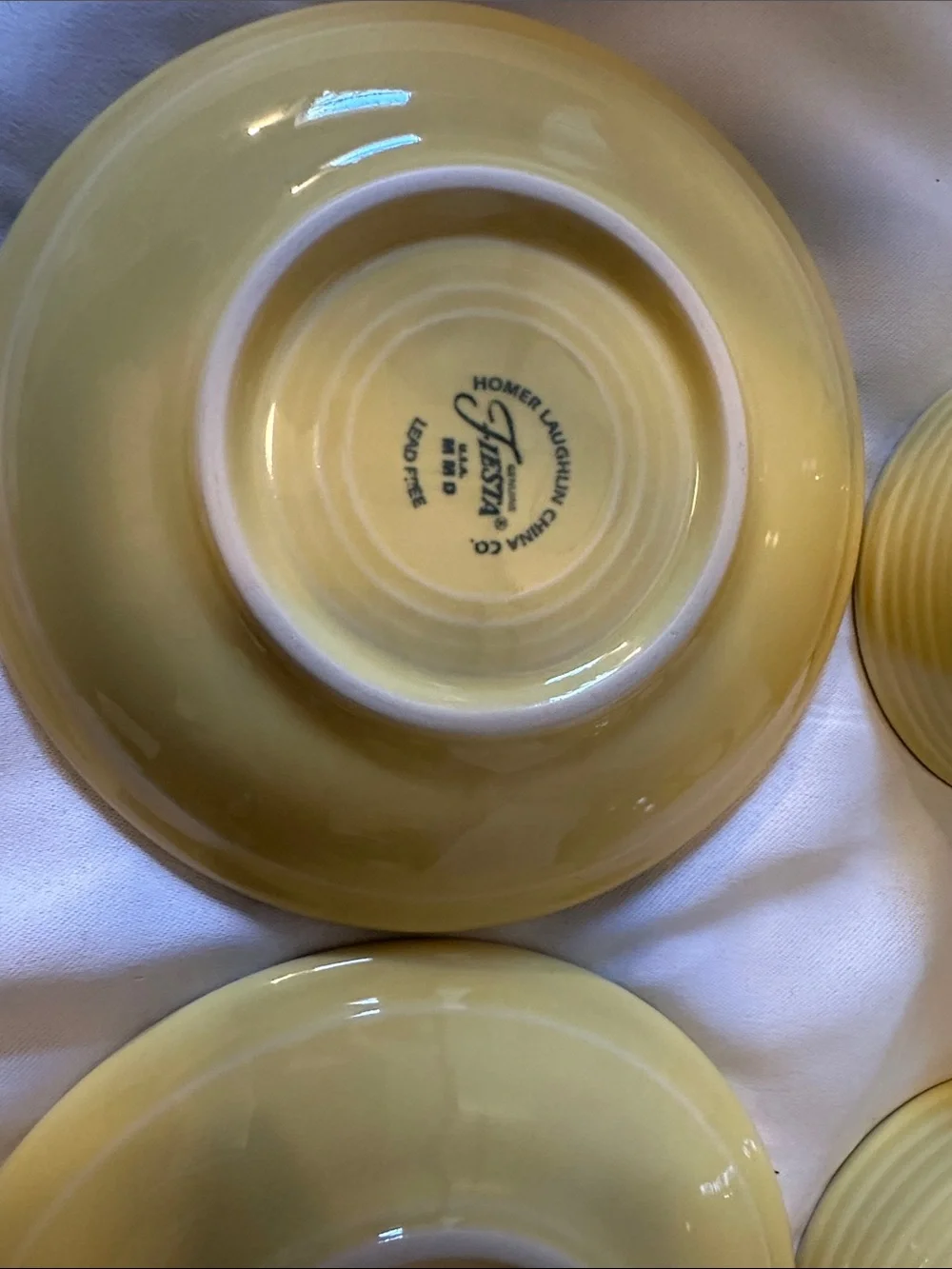 Homer Laughlin Fiesta Yellow Ceramic Set